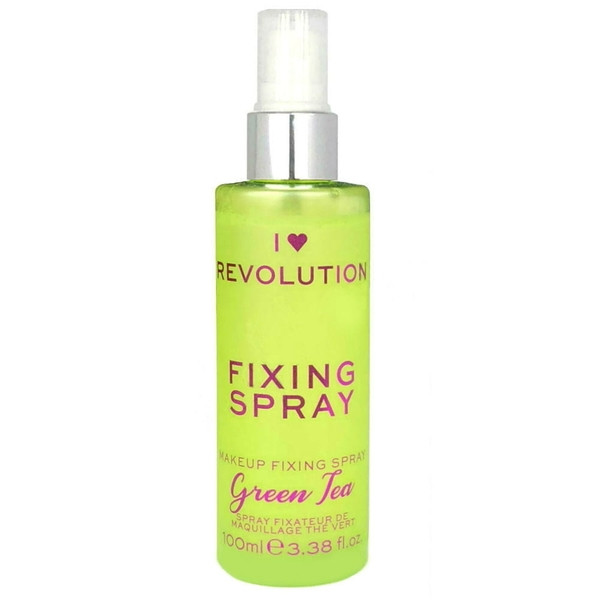 اسپری تثبیت کننده آرایش رولوشن مدل Green Tea حجم 100 میلی لیتر