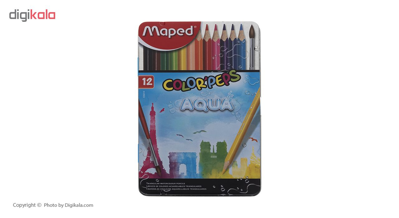 مداد آبرنگی 12 رنگ مپد مدل color peps