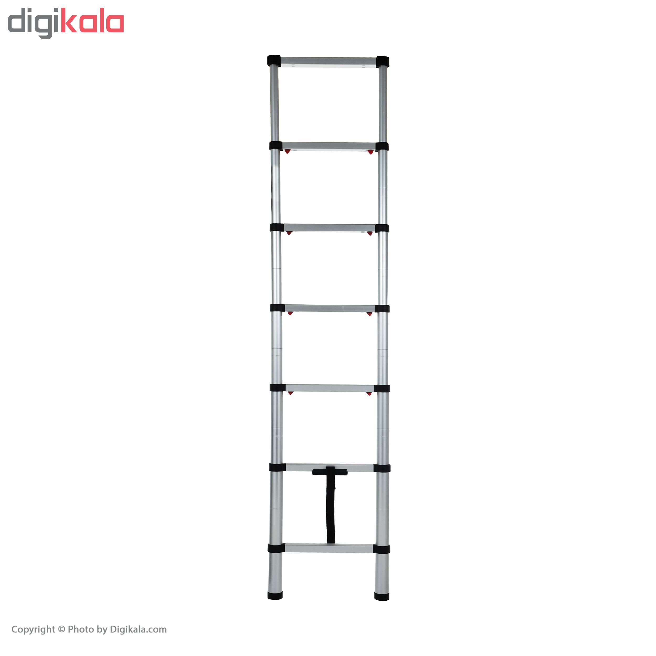 نردبان تلسکوپی 6 پله توسن مدل TLAR-2M