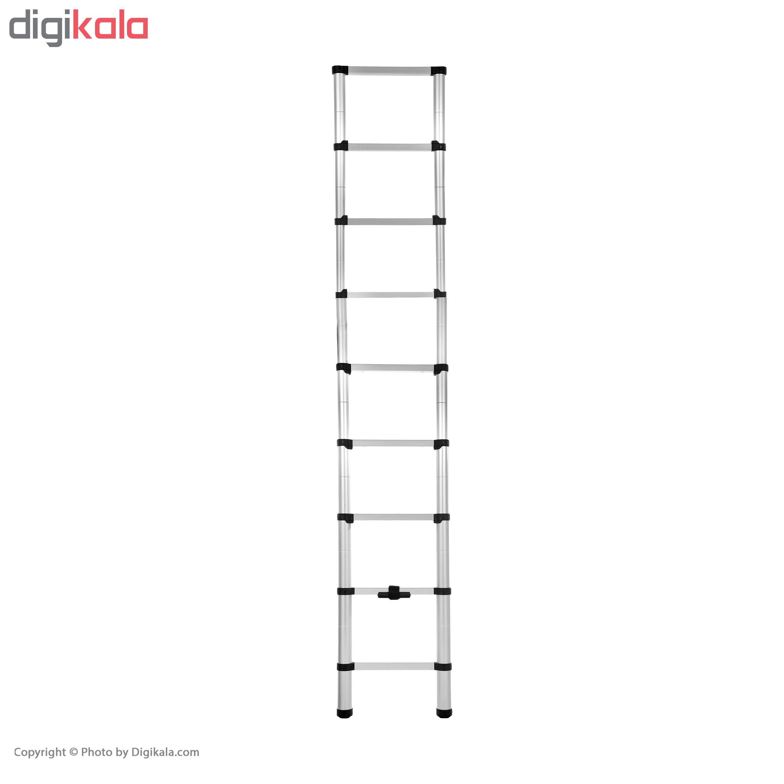 نردبان تلسکوپی 8 پله توسن مدل TLR-2.6M