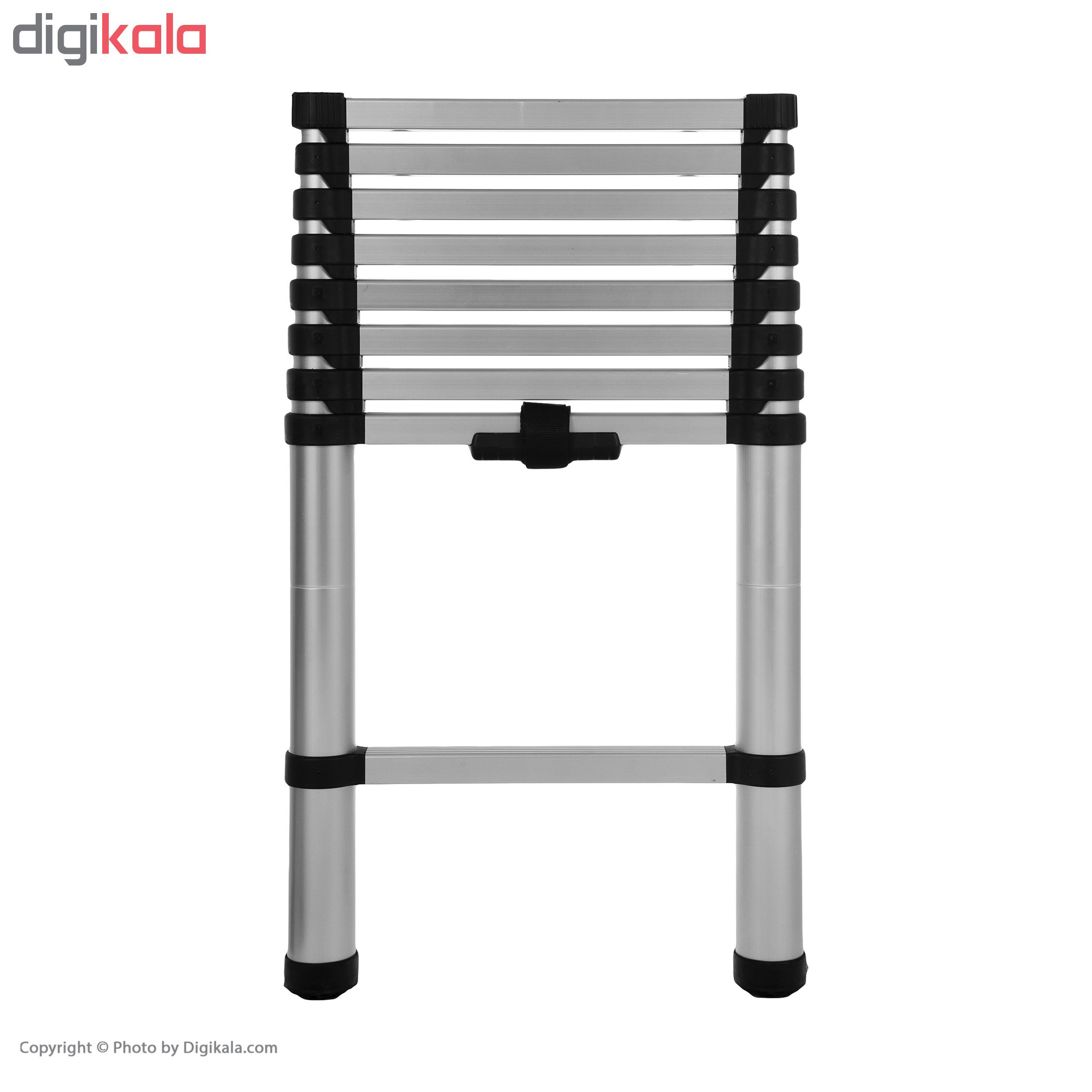 نردبان تلسکوپی 8 پله توسن مدل TLR-2.6M