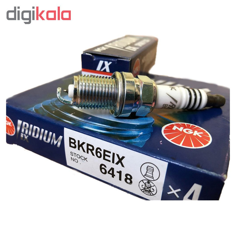 شمع خودرو ان جی کی مدل BKR6EIX بسته 4 عددی