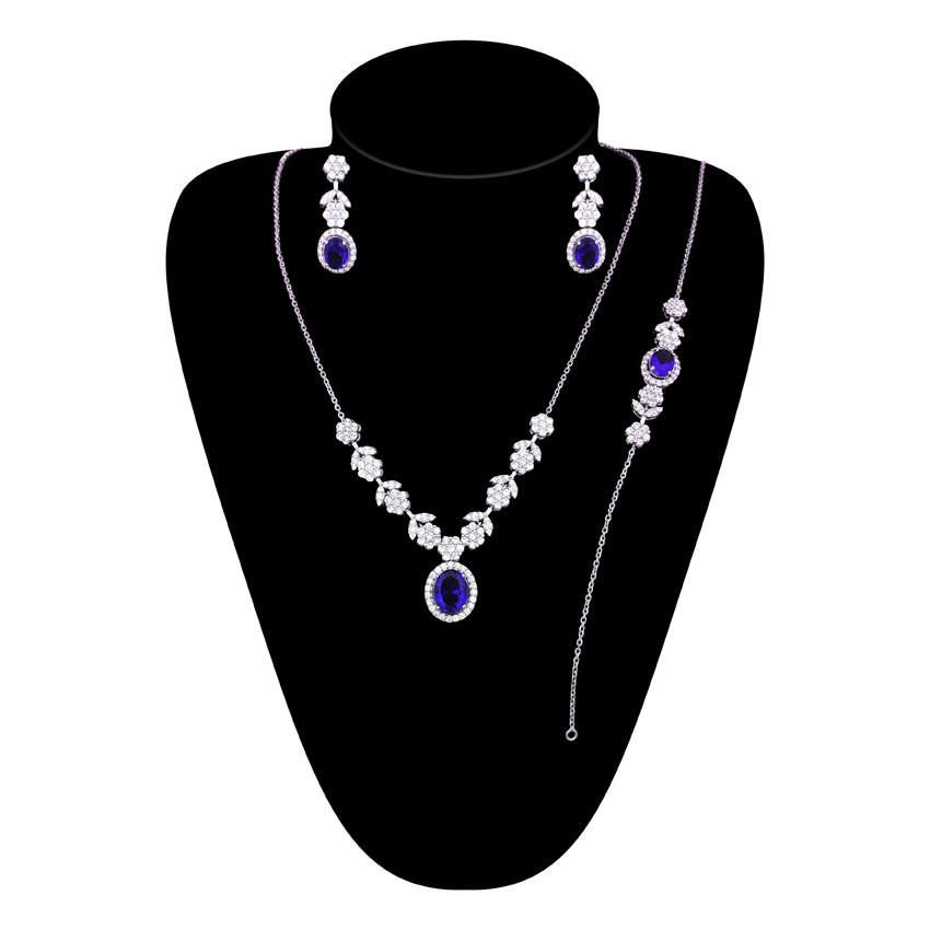 نیم ست نقره زنانه کد Set066PB