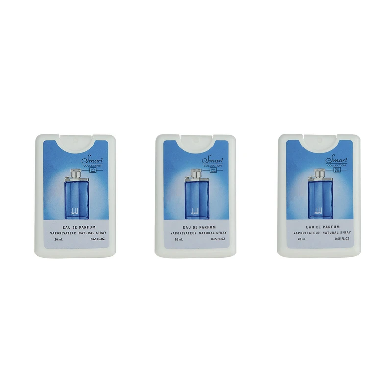 عطر جیبی مردانه اسمارت کالکشن مدل Dunhill Blue حجم 20 میلی لیتر مجموعه 3 عددی