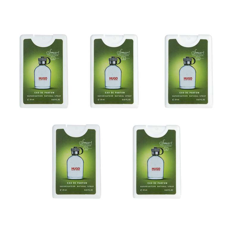 عطر جیبی مردانه اسمارت کالکشن مدل Hugo حجم 20 میلی لیتر مجموعه 5 عددی عطر جیبی مردانه اسمارت کالکشن مدل Hugo حجم 20 میلی لیتر مجموعه 5 عددی