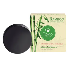 صابون ضد جوش فلوویو مدل Bamboo Activated Charcoal وزن 100 گرم