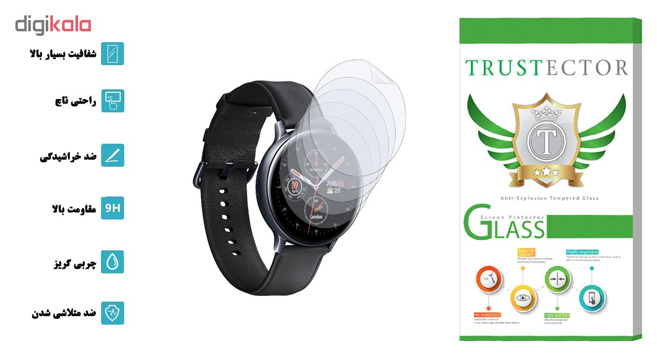 محافظ صفحه نمایش نانو تراستکتور مدل GNF مناسب برای ساعت هوشمند سامسونگ Galaxy Watch Active2  بسته 5 عددی سایز 44 میلی متر