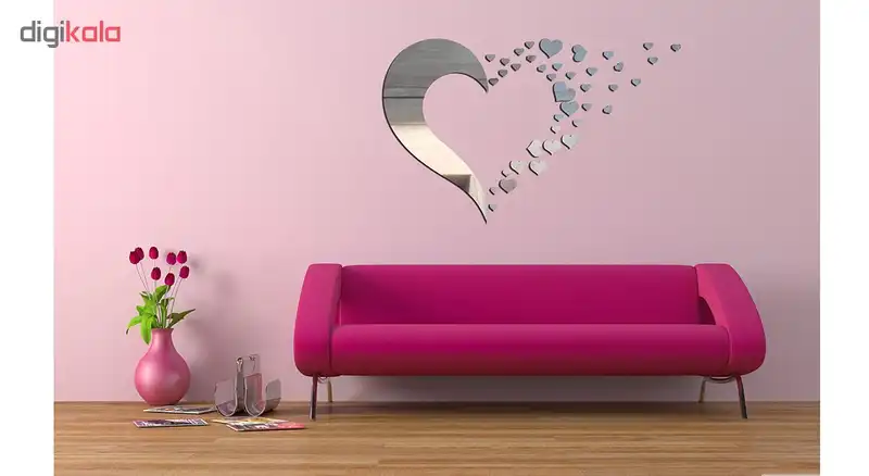 آیینه طرح قلب کد E02