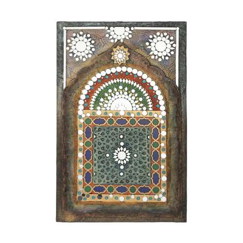 تابلو چوبی آینه کاری مدل پنجره سنتی کد ABNT5