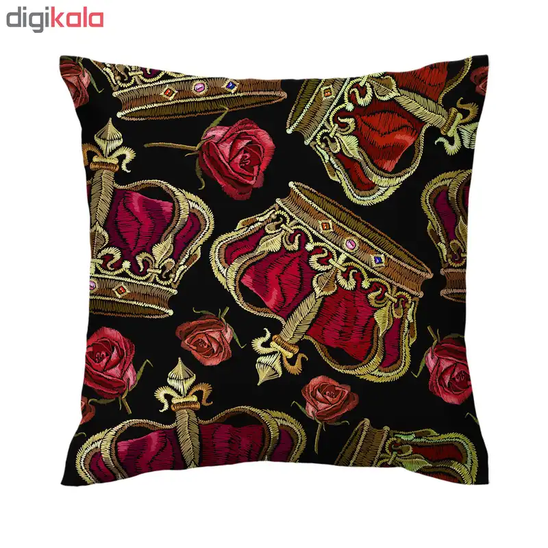 کاور کوسن طرح تاج و گل کد 3027