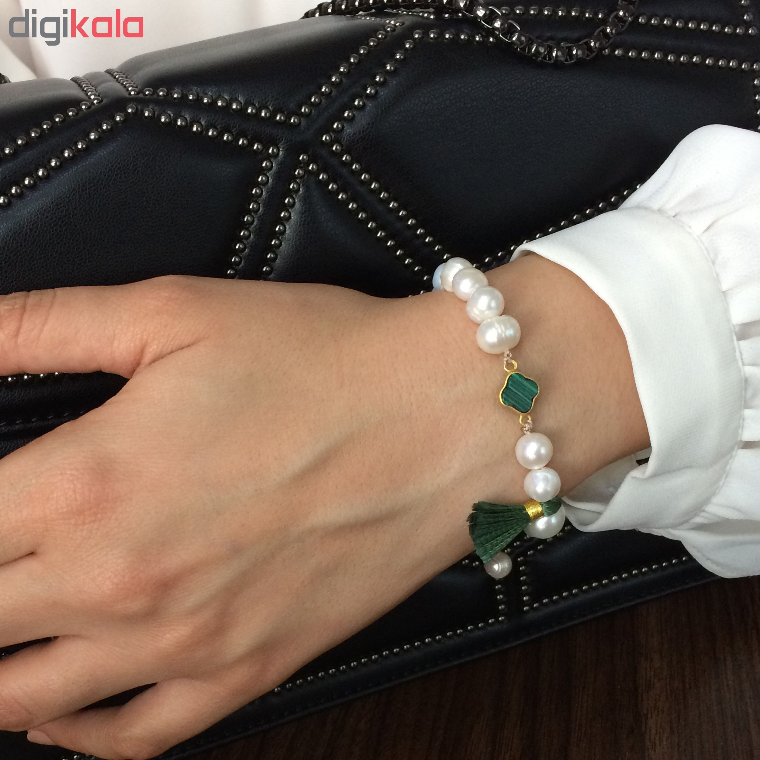 دستبند طلا 18 عیار زنانه الماسین آذر کد Van01