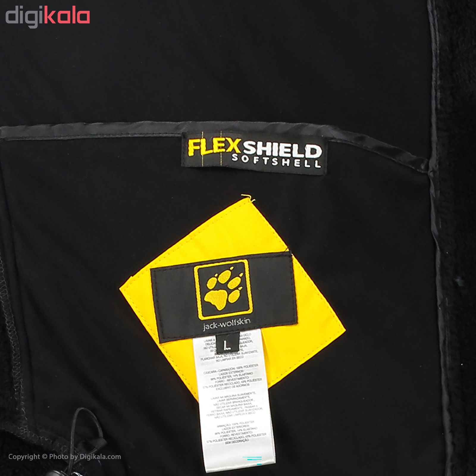 کاپشن کوهنوردی مردانه جک ولف اسکین مدل Flex-shield