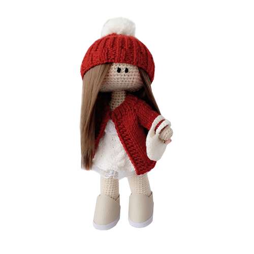 عروسک بافتنی طرح دختر کد 107