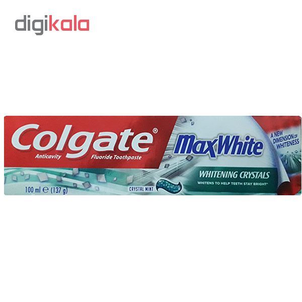 خمیر دندان کلگیت مدل Max White حجم 100 میلی لیتر - - 2