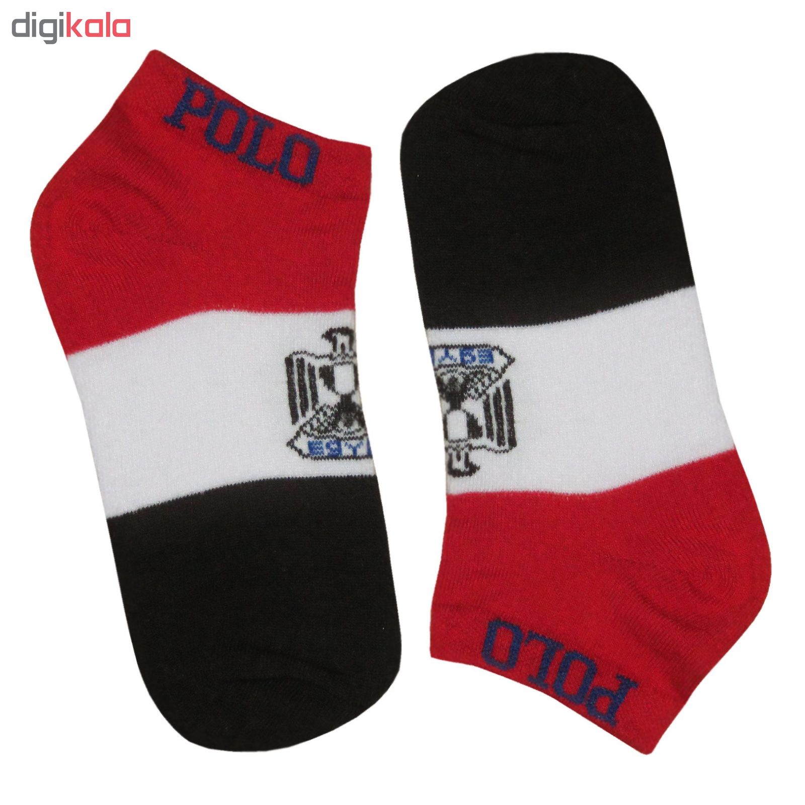 جوراب مردانه طرح پرچم مصر کد 121