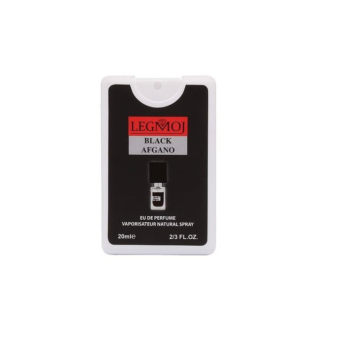 عطر جیبی مردانه لغموژ مدل Black Afgano حجم 20 میلی لیتر