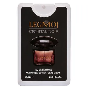  عطر جیبی زنانه لغموژ مدل Versace Crystal Noir حجم 20 میلی لیتر 