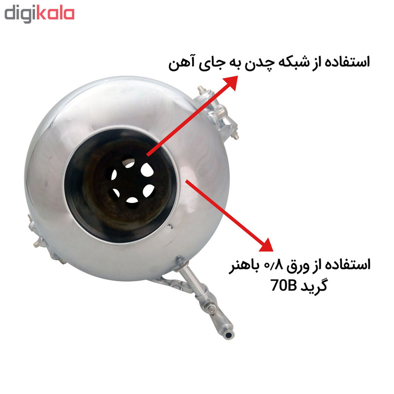 سماور گازی پاکان مدل norsha1 گنجایش 6 لیتر سماور گازی پاکان مدل norsha1 گنجایش 6 لیتر