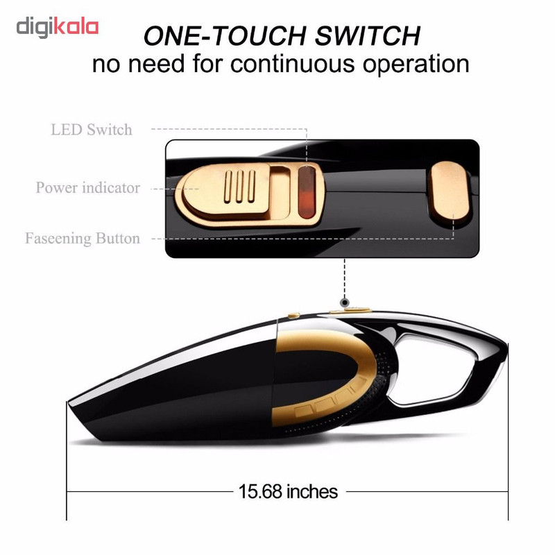 جاروی فندکی خودرو کد CM-ZY-3301