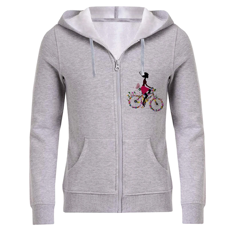 سویشرت زنانه طرح دوچرخه سوار کد F02