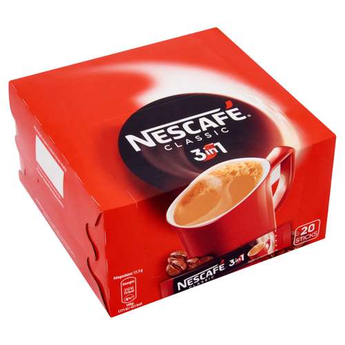 قهوه فوری مخلوط 3in1 نسکافه بسته 20 عددی