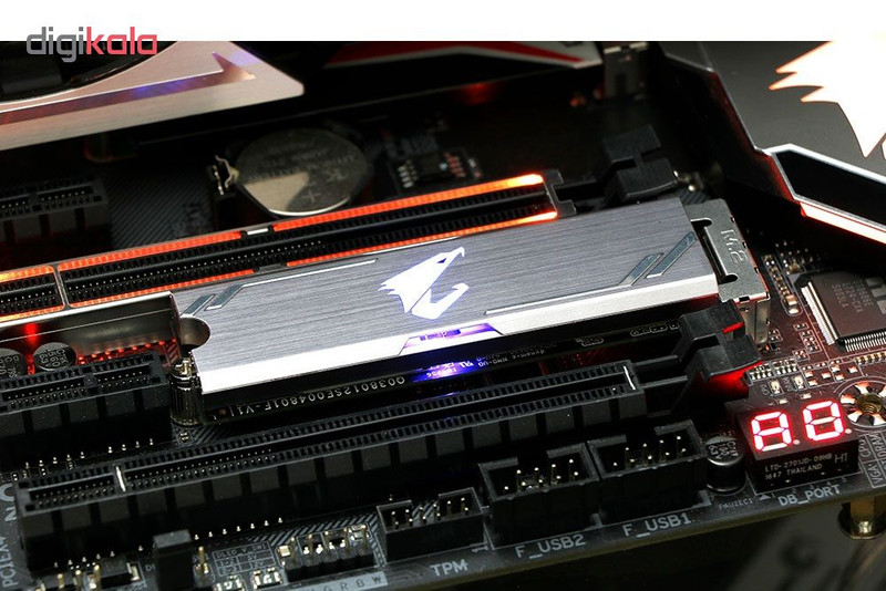 اس اس دی اینترنال گیگابایت مدل AORUS RGB M.2 NVMe ظرفیت 256 گیگابایت