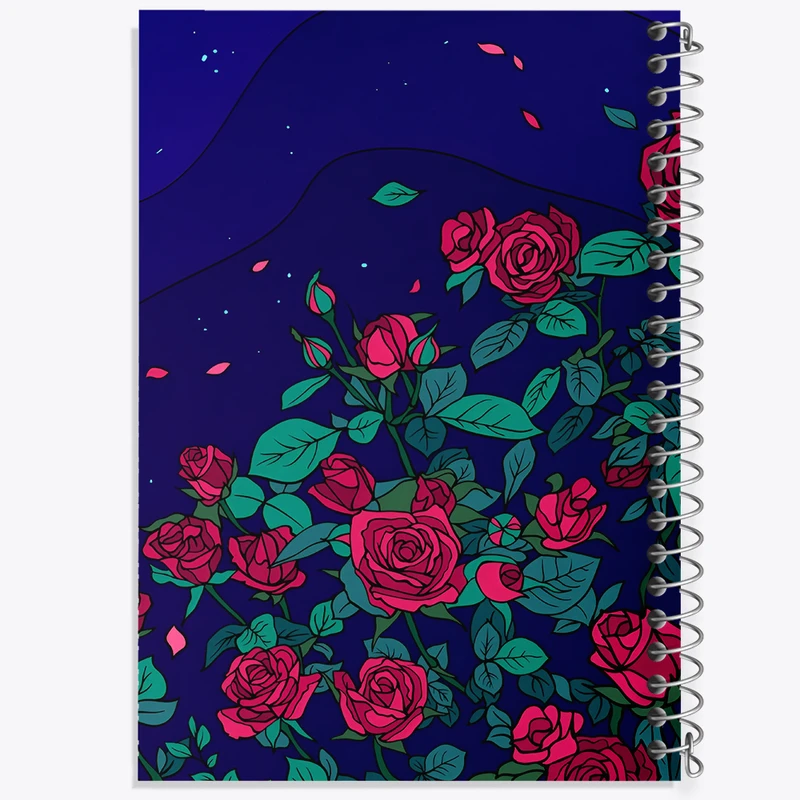 دفتر لیست خرید 50 برگ خندالو طرح گل رز قرمز کد N4458