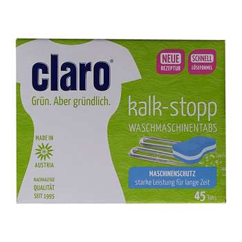 قرص جرم گیر ماشین لباسشویی کلارو مدل Kalk-Stop بسته 45 عددی
