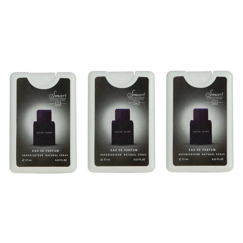 عطر جیبی مردانه اسمارت کالکشن مدل Encre Noire حجم 20 میلی لیتر مجموعه 3 عددی
