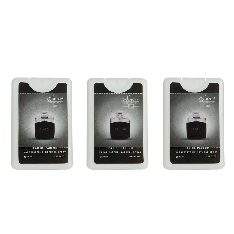 عطر جیبی مردانه اسمارت کالکشن مدل Legend حجم 20 میلی لیتر مجموعه 3 عددی عطر جیبی مردانه اسمارت کالکشن مدل Legend حجم 20 میلی لیتر مجموعه 3 عددی