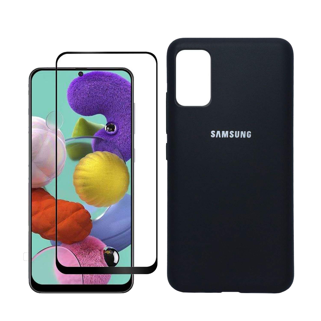 کاور مسیر مدل SLC-MGF-1 مناسب برای گوشی موبایل سامسونگ Galaxy A51 به همراه محافظ صفحه نمایش