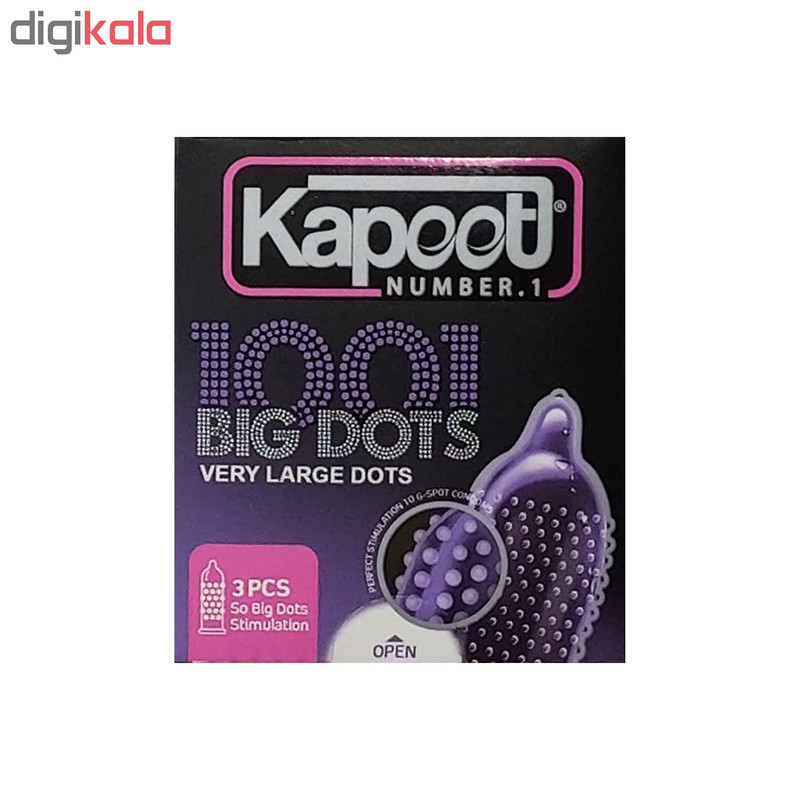 کاندوم کاپوت مدل BIG DOTS بسته 3 عددی