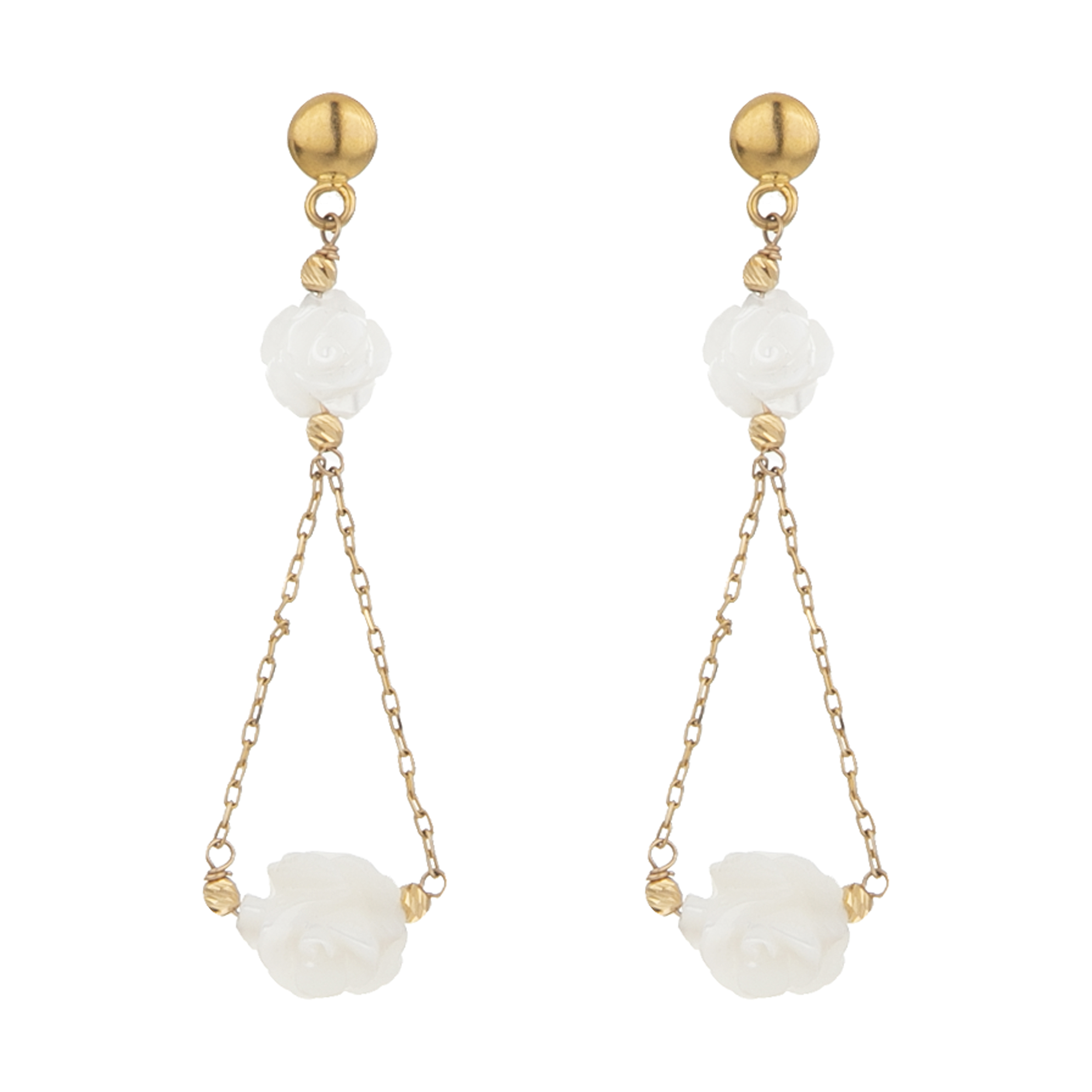 گوشواره طلا 18 عیار زنانه کد 4278
