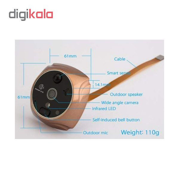 چشمی درب دیجیتال اسمارت ای مدل i9
