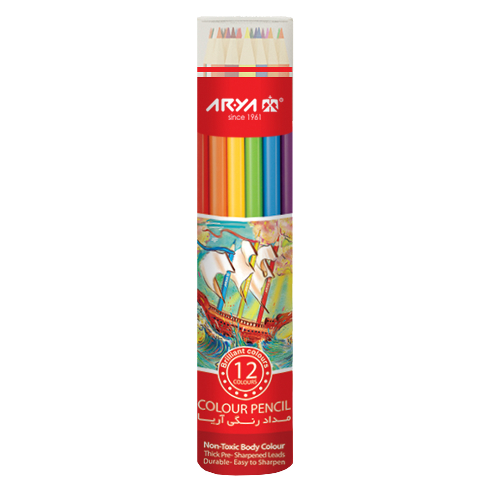 مداد رنگی 12 رنگ آریا مدل AR3054 کد 138130