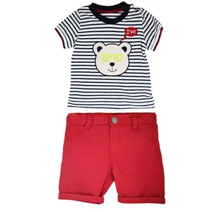 ست تی شرت و شلوارک نوزادی مدل L8836GH