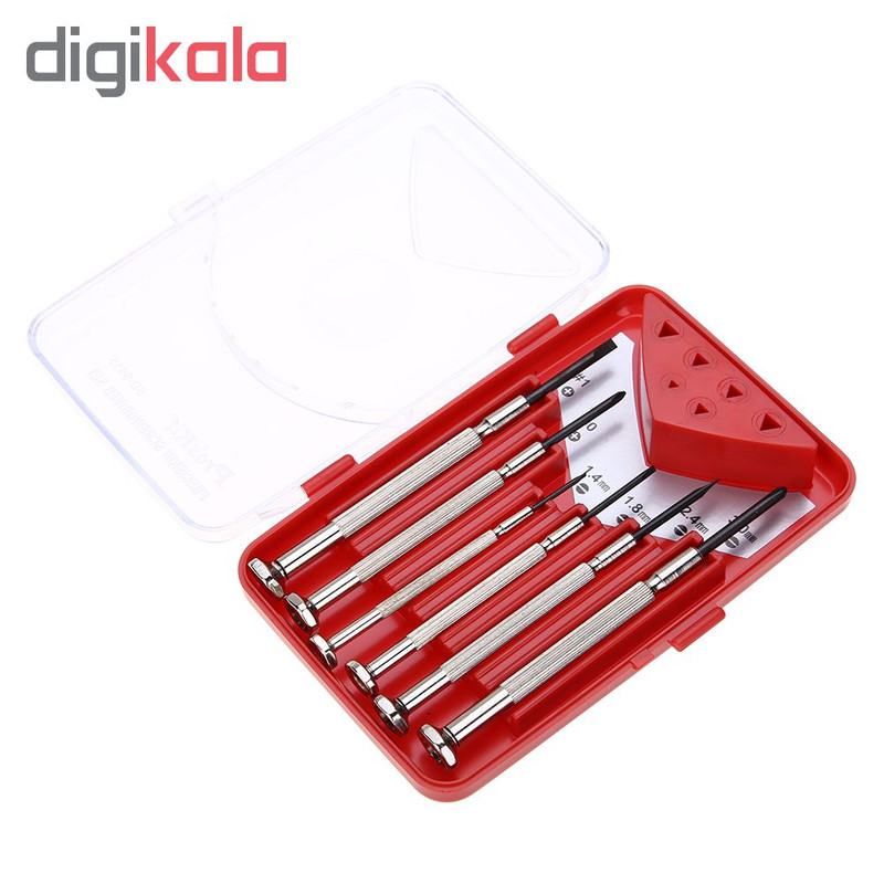 مجموعه 6 عددی پیچ گوشتی ساعتی پروسکیت مدل SD-9815 مجموعه 6 عددی پیچ گوشتی ساعتی پروسکیت مدل SD-9815