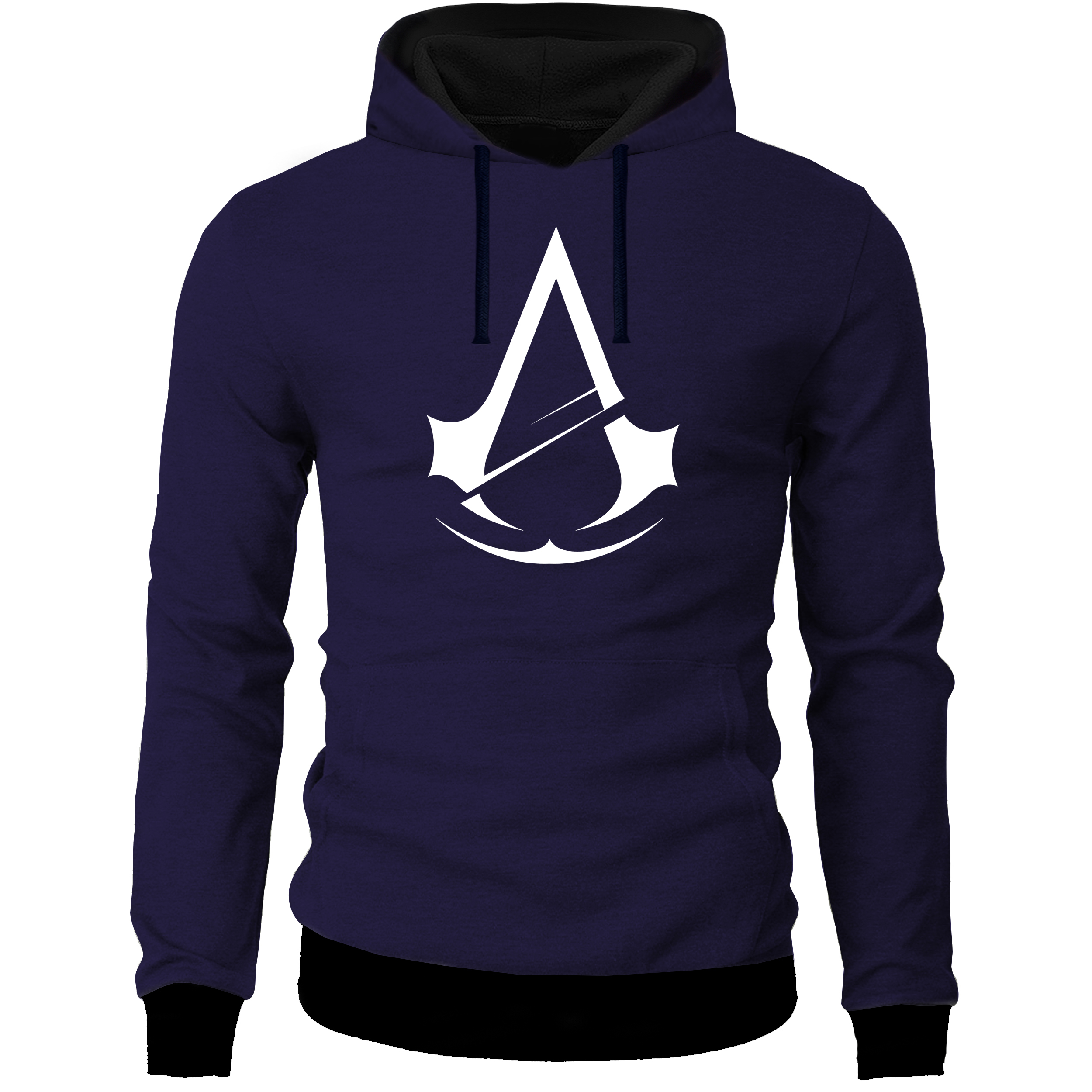 هودی مردانه طرح Assassin's Creed کد B06 رنگ آبی نفتی