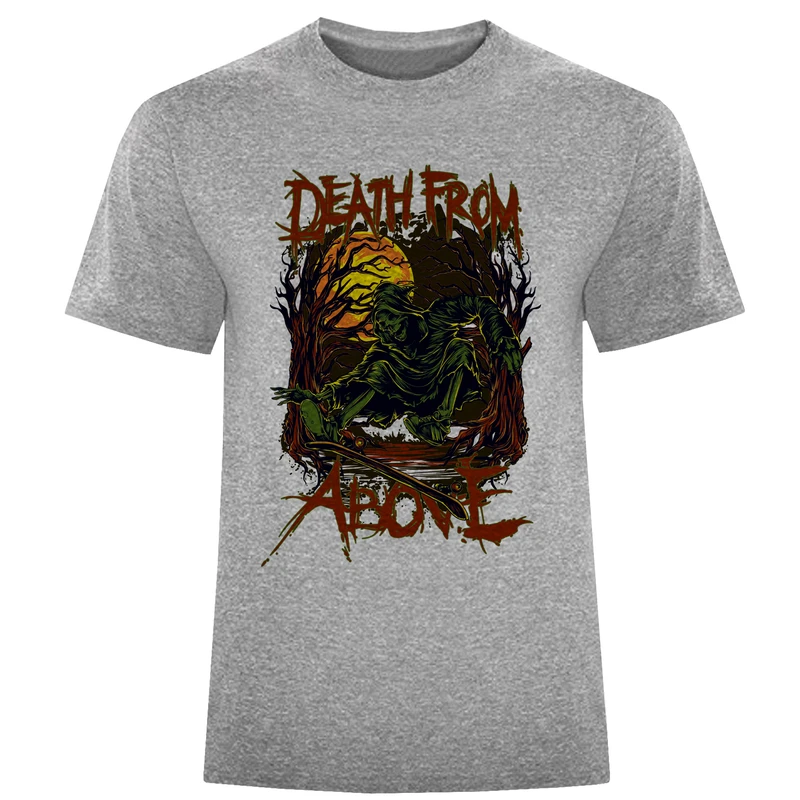 تیشرت آستین کوتاه مردانه طرح DEATH FROM کد R55