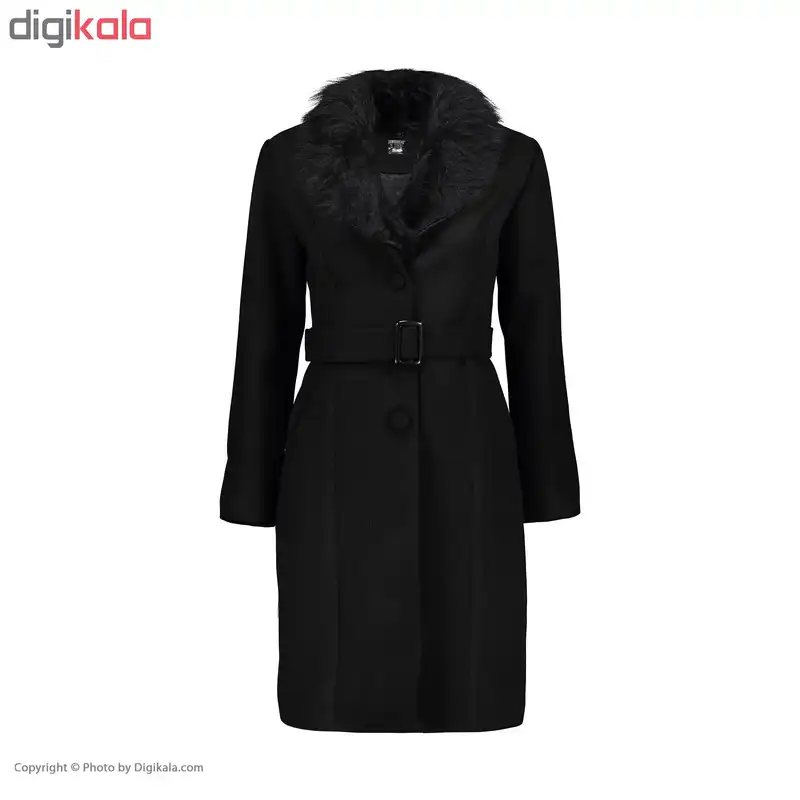 پالتو بلند زنانه مدل خزدار کد 02