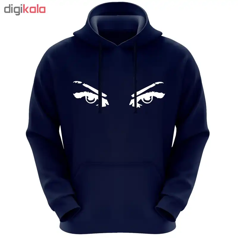 هودی زنانه طرح چشم کد F141 رنگ سرمه ای