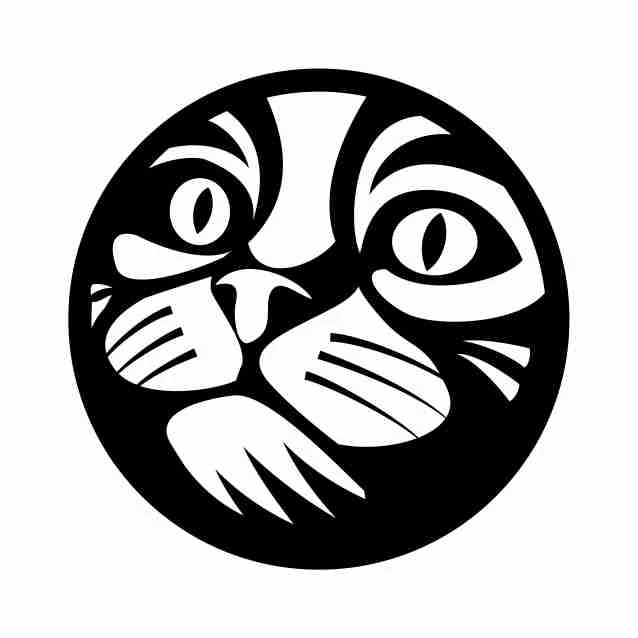 برچسب بدنه خودرو طرح گربه کد 141