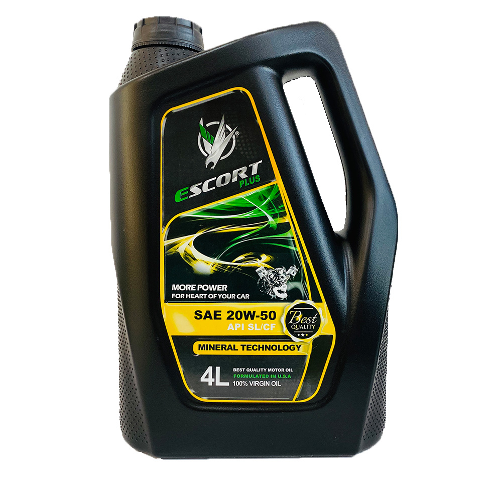 روغن موتور خودرو اسکورت پلاس مدل 20W-50 SL حجم 4000 میلی لیتر  