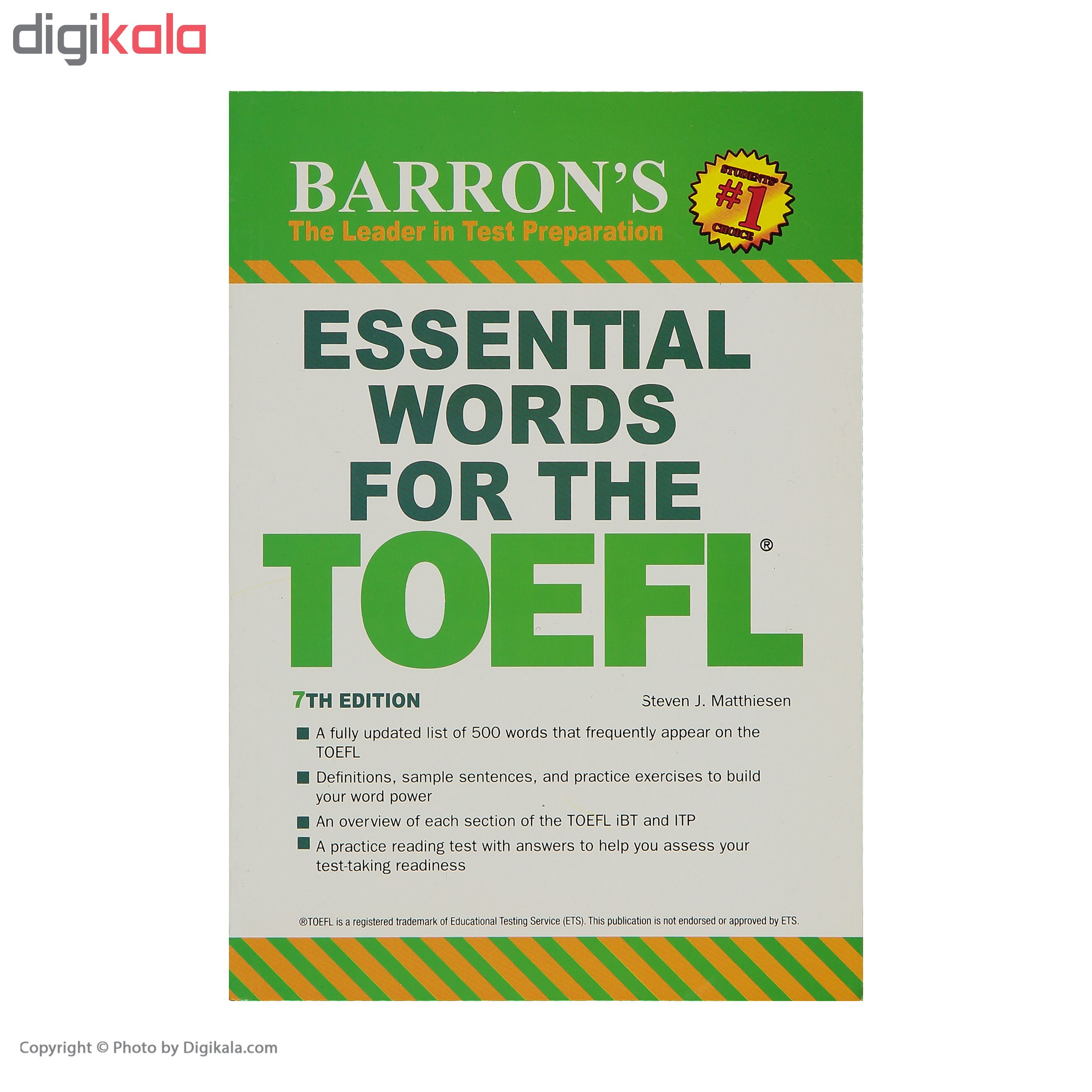 کتاب ESSENTIAL WORDS FOR THE TOEFL اثر Steven J.Matthiesen انتشارات BARRON'S