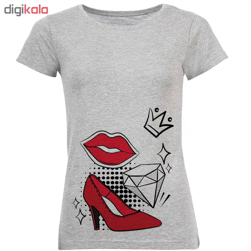 تیشرت زنانه طرح کفش کد R32