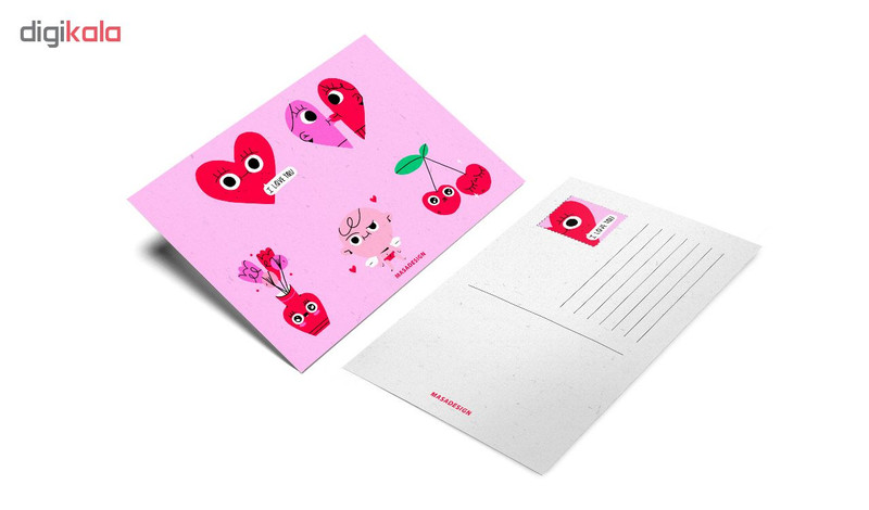 کارت پستال ماسا دیزاین طرح عشق کد postv193