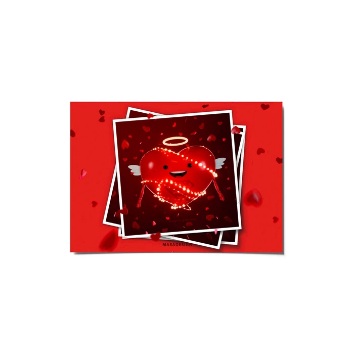 کارت پستال ماسا دیزاین طرح عشق کد postv194
