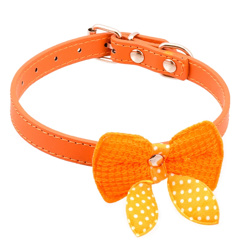 قلاده سگ سری Knotty Bow Knot مدل PU-447