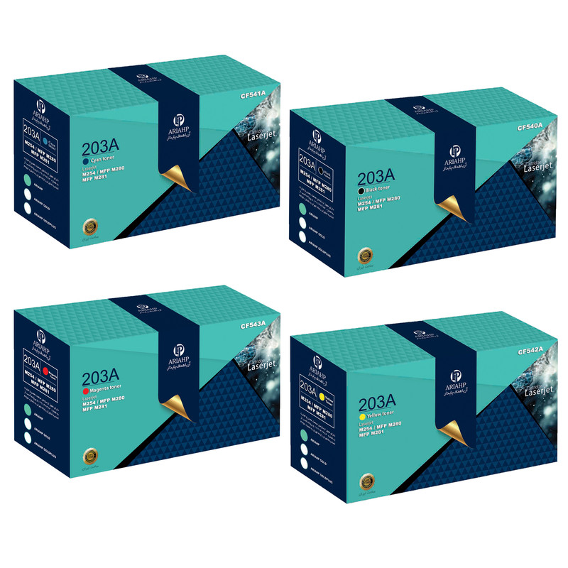 پک کامل تونر رنگی آریا اچ پی مدل 203A