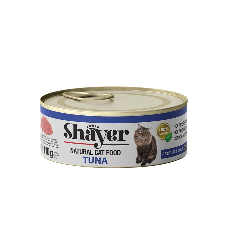 کنسرو غذای گربه شایر مدل Tuna کد 231126 وزن 110 گرم بسته 6 عددی